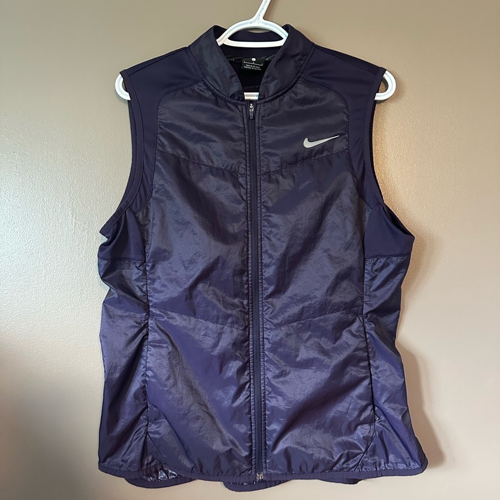 Nike Purple Quilted Vest Lightweight Sleeveless